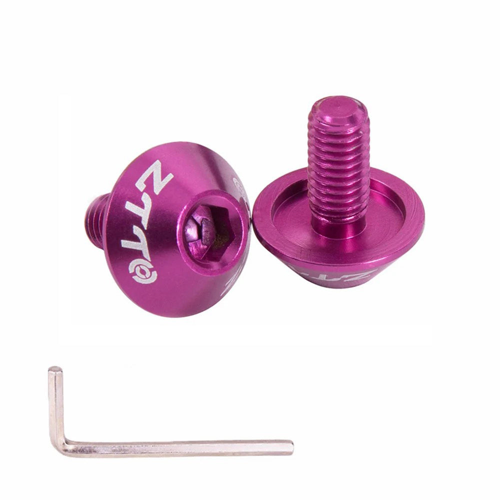 ZTTO 2PCS M5x10 Bicycle Water Bottle Cage Bolts Aluminum Alloy Bike Screws Wrench Set ZTTO 2PCS M5x10 Bicycle Water Bottle Cage Bolts Aluminum Alloy Bike Screws Wrench Set
